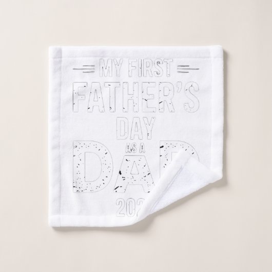 Mijn eerste Vaderdag als vader 2025 Bad Handdoek (Wasdoekje)