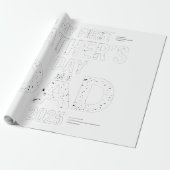 Mijn eerste Vaderdag als vader 2025 Cadeaupapier (Uitgerold)