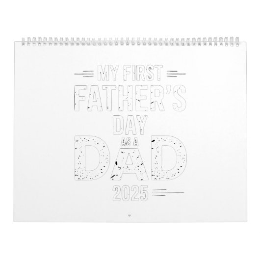 Mijn eerste Vaderdag als vader 2025 Kalender (Hoes)