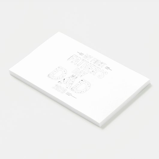 Mijn eerste Vaderdag als vader 2025 Post-it® Notes (Schuin)