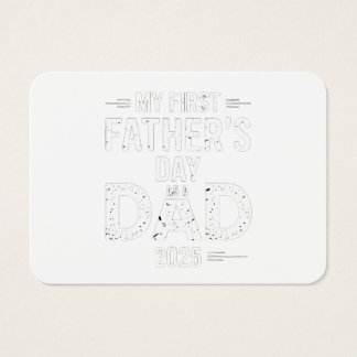 Mijn eerste Vaderdag als vader 2025 Visitekaartje