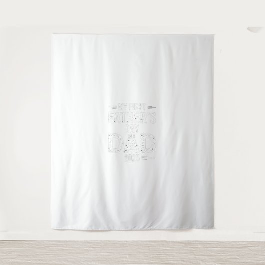 Mijn eerste Vaderdag als vader 2025 Wandkleed (Voorkant)