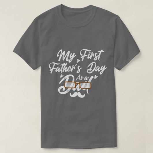 Mijn eerste vaderdag als vader Gelukkige Vaders Da T-shirt (Design voorkant)