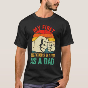 Mijn eerste Vaderdag als vader Geweldige nieuwe ti T-shirt