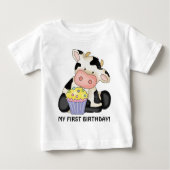 Mijn eerste vaderdag Cow T-shirt (Voorkant)