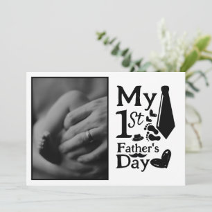 mijn eerste vaderdag Flat Holiday Kaart