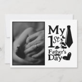 mijn eerste vaderdag Plat Kerstkaart (Voorkant)