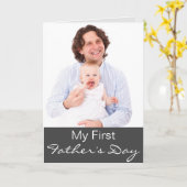 Mijn eerste Vaderdag Stropdas.. Foto... Kaart (Gele Bloem)