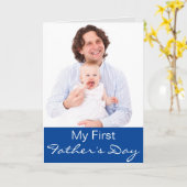 Mijn eerste Vaderdag stropdas..Vastgebonden Fotoca Kaart (Gele Bloem)