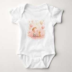 Mijn Eerste Valentijnsdag Baby Bodypakje Romper