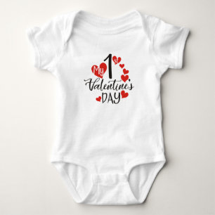 Mijn eerste Valentijnsdag Baby Bodysuit