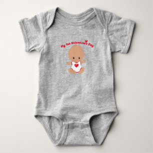 Mijn eerste Valentijnsdag Baby Bodysuit