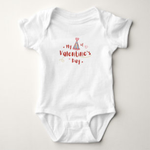 Mijn eerste Valentijnsdag Baby jumpsuit Romper