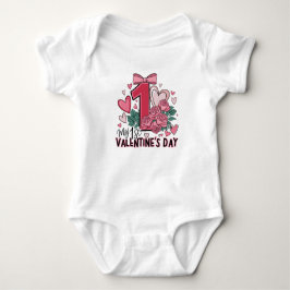 Mijn eerste Valentijnsdag Baby Shirt