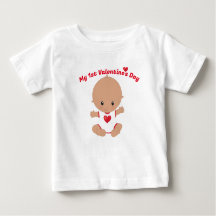 Mijn eerste Valentijnsdag Baby T-shirt