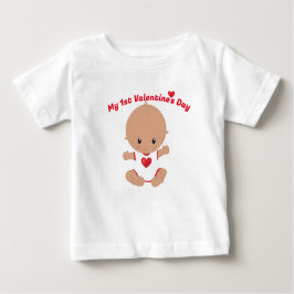 Mijn eerste Valentijnsdag Baby T-shirt