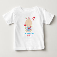 Mijn eerste Valentijnsdag Baby T-shirt