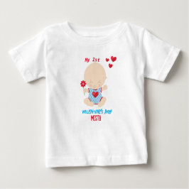 Mijn eerste Valentijnsdag Baby T-shirt