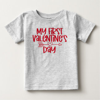 Mijn eerste Valentijnsdag Baby Toddler T-shirt