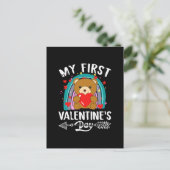 mijn eerste Valentijnsdag Briefkaart (Staand voorkant)