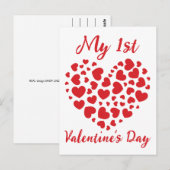 Mijn eerste Valentijnsdag Briefkaart (Voorkant / Achterkant)