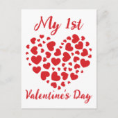 Mijn eerste Valentijnsdag Briefkaart (Voorkant)