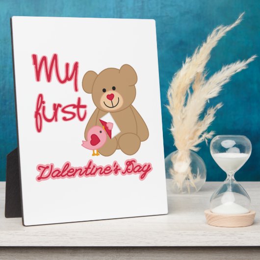 Mijn eerste Valentijnsdag Fotoplaat (Zijkant)