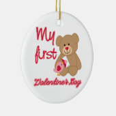 Mijn eerste Valentijnsdag Keramisch Ornament (Rechts)