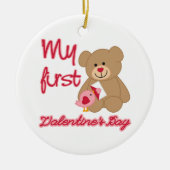 Mijn eerste Valentijnsdag Keramisch Ornament (Voorkant)