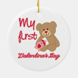Mijn eerste Valentijnsdag Keramisch Ornament