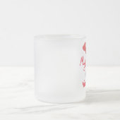 Mijn eerste Valentijnsdag Matglas Koffiemok (Center)