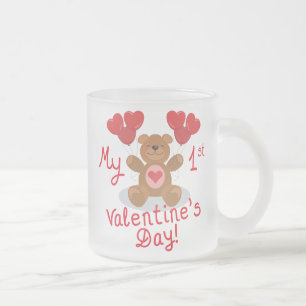 Mijn eerste Valentijnsdag Matglas Koffiemok