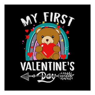 mijn eerste Valentijnsdag Perfect Poster