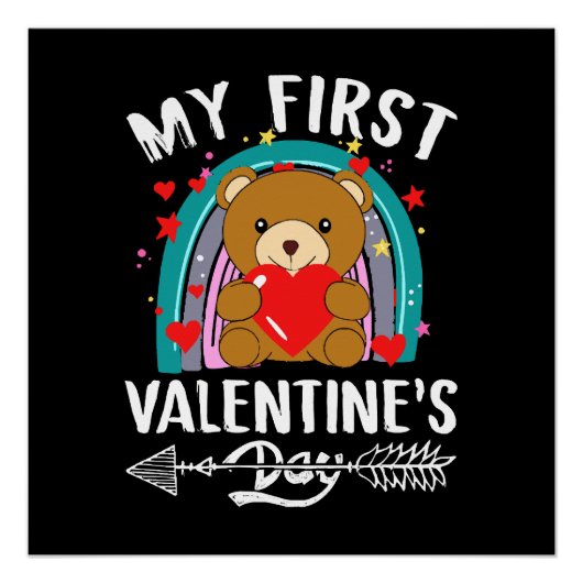 mijn eerste Valentijnsdag Perfect Poster (Voorkant)