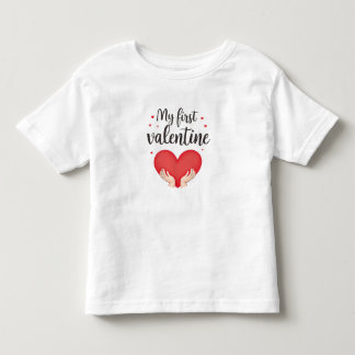 Mijn eerste Valentijnsdag peuter T-shirt met hartj