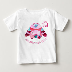 Mijn eerste Valentijnsdag Roze Baby Olifant