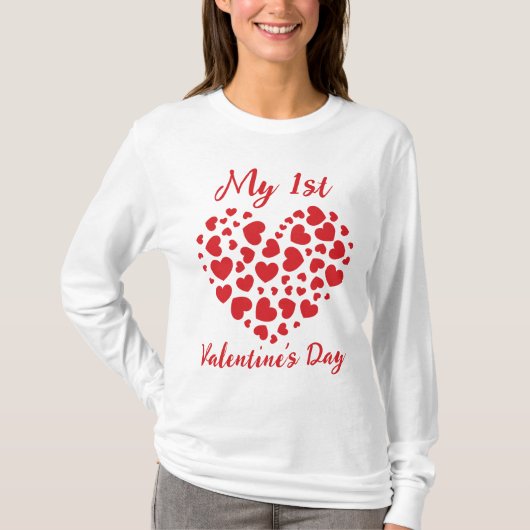 Mijn eerste Valentijnsdag T-Shirt (Voorkant)