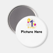 Mijn eerste verjaardag (afbeelding toevoegen) magneet (Voorkant / Achterkant)