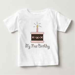 Mijn eerste verjaardag Cake Long Hoeve T-shirt