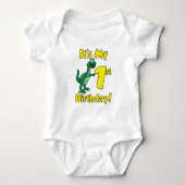 Mijn eerste verjaardag dinosaurus romper (Voorkant)