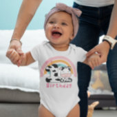 Mijn eerste verjaardag Koe Rainbow Cute Romper