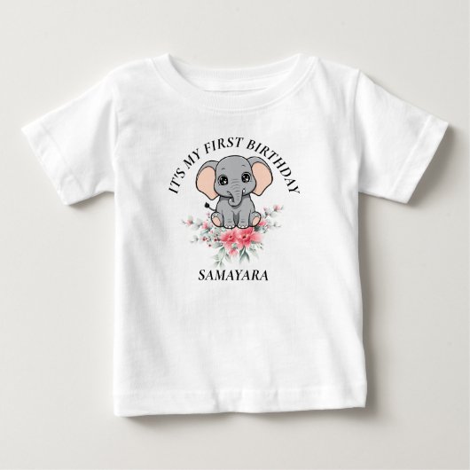 Mijn eerste verjaardag persoonlijk t-shirt (Voorkant)