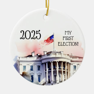 Mijn eerste verkiezing, ik heb gestemd keramisch ornament