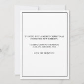 Mijn eerste verticale kerstfoto feestdagenkaart (Achterkant)