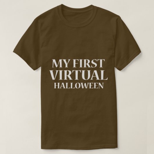 Mijn eerste virtuele halloween t-shirt (Design voorkant)