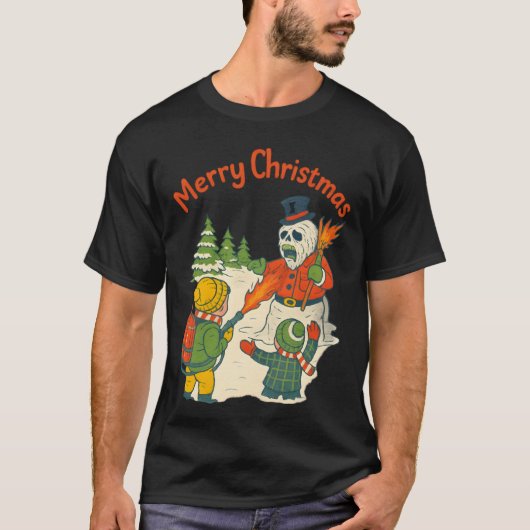 Mijn Eerste Vlammenwerper T-Shirt | Retro Kerstmis (Voorkant)