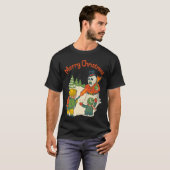 Mijn Eerste Vlammenwerper T-Shirt | Retro Kerstmis (Voorkant volledig)