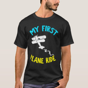 Mijn eerste vliegreis Vliegtuig Luchtvaart Reisvlu T-shirt