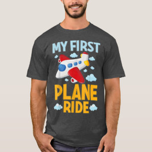 Mijn eerste vliegtuig met zijkanten Vlucht Grafisc T-shirt