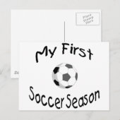 Mijn eerste voetbalseizoen briefkaart (Voorkant / Achterkant)